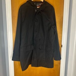 American Apparel Black Raincoat for Men